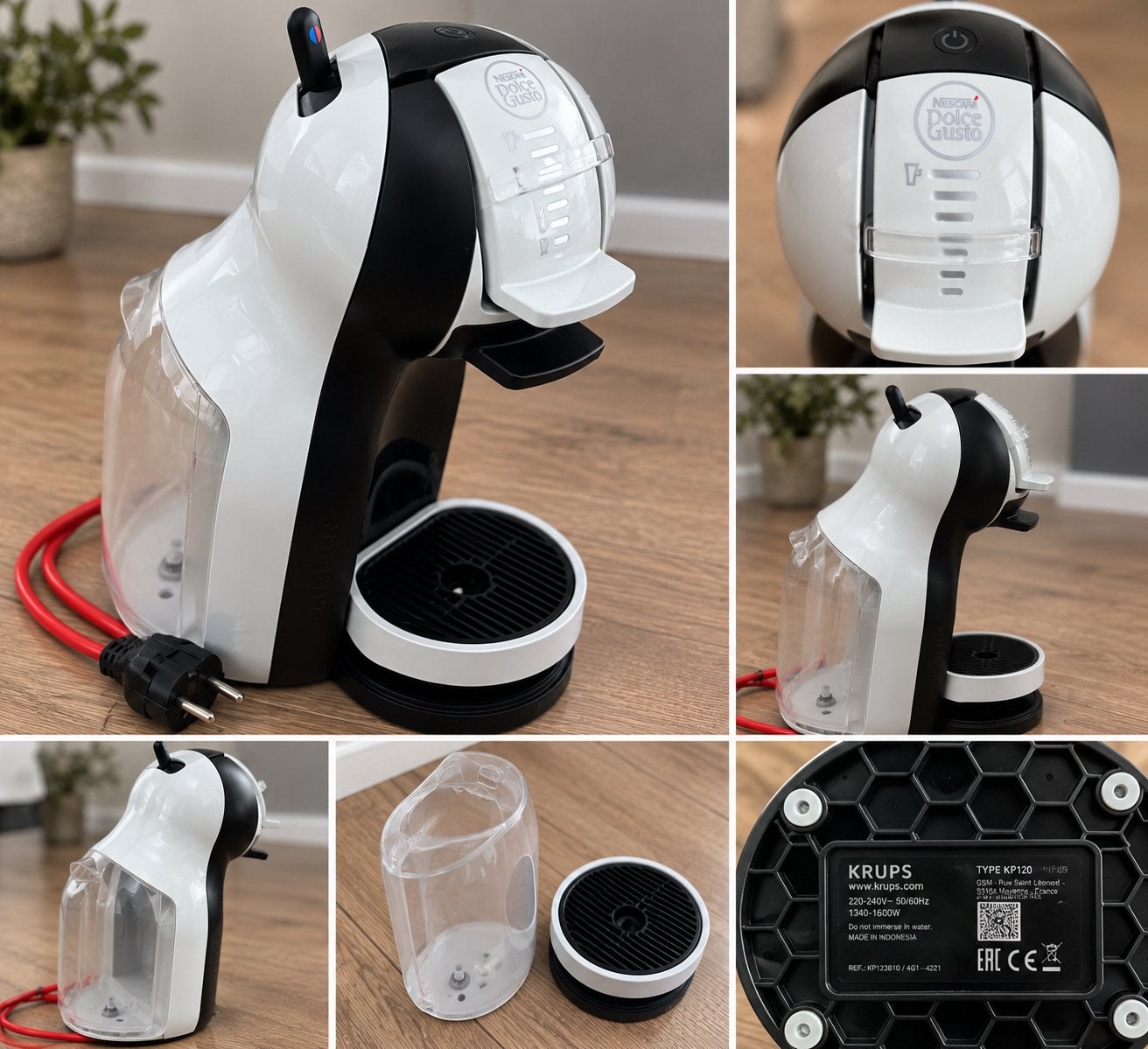 Nescafé Dolce Gusto Krups koffiemachine – wit/zwart, Ophalen of Verzenden, Zo goed als nieuw