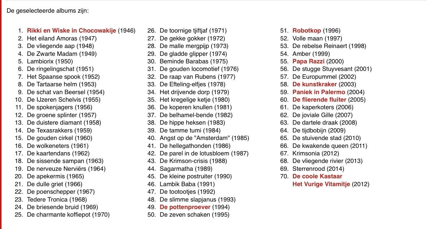 Foto 3 van Suske en Wiske - De Strafste 70 - Complete Reeks 2015