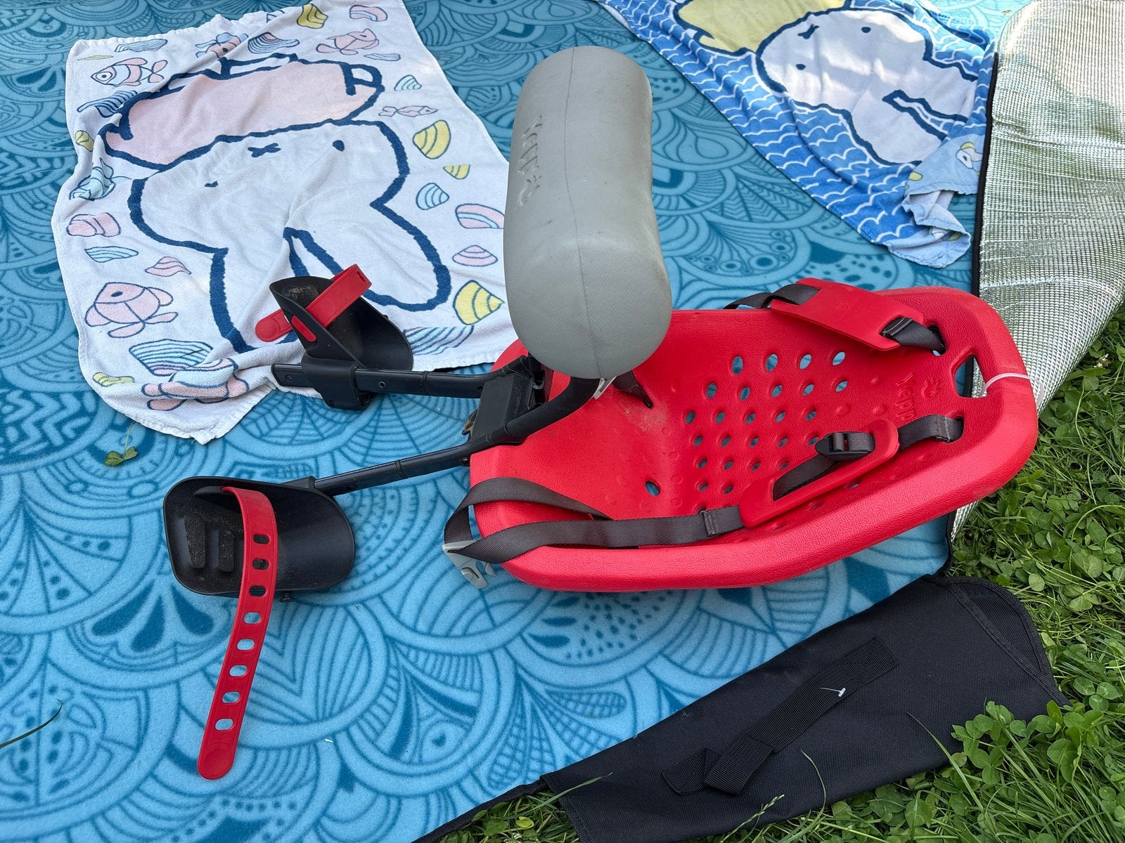Yepp Fietsstoeltje voorzitje Rood - Gebruikt, Fietsen en Brommers, Fietsaccessoires | Fietsstoeltjes, Ophalen, Achterzitje, 9 t/m 36 kg