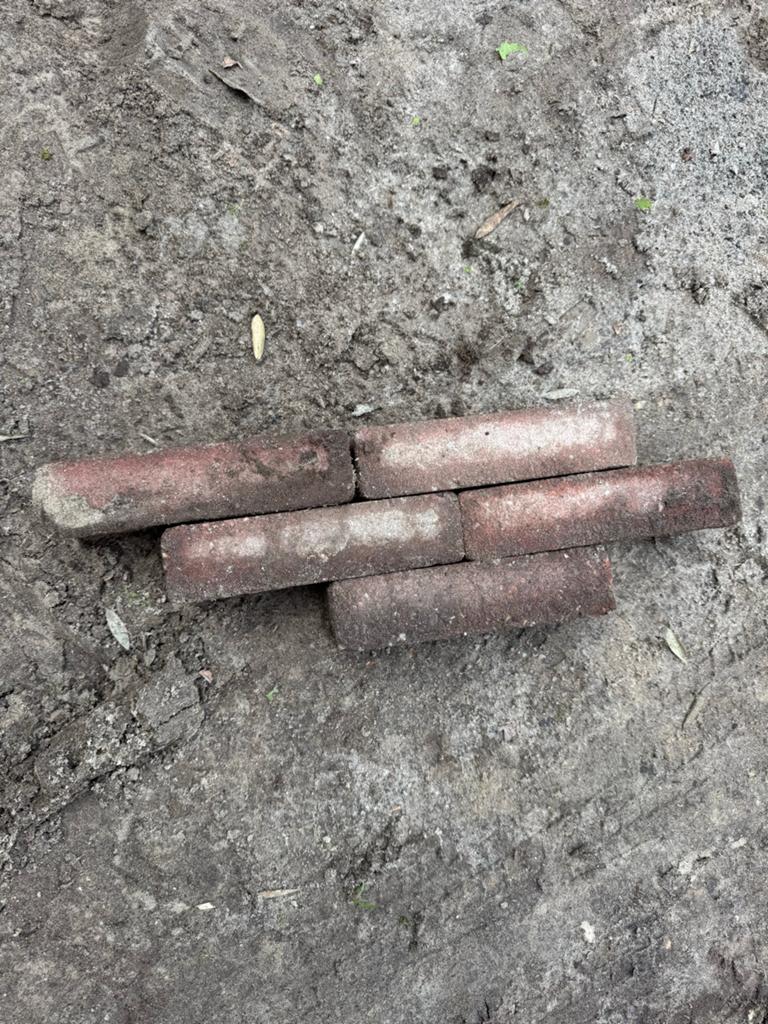 Gratis tegels af te halen, Tuin en Terras, Bielzen en Borders, Ophalen, Zo goed als nieuw, Minder dan 100 cm, Biels
