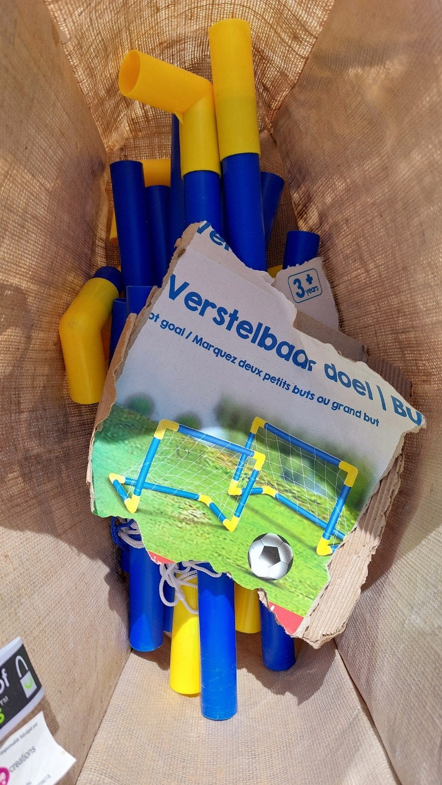 Verstelbaar voetbaldoel voor kinderen, Ophalen, Gebruikt
