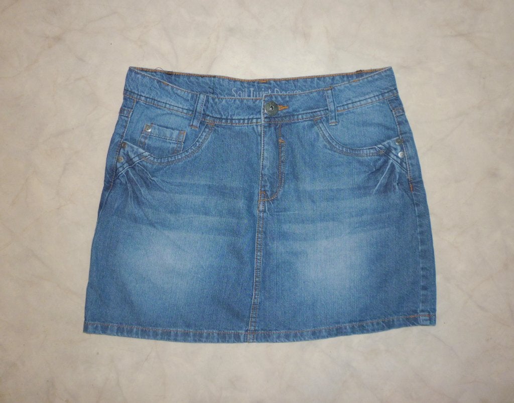 Korte spijker rok (mt 38), Maat 38/40 (M), Blauw, Nieuw, Ophalen of Verzenden