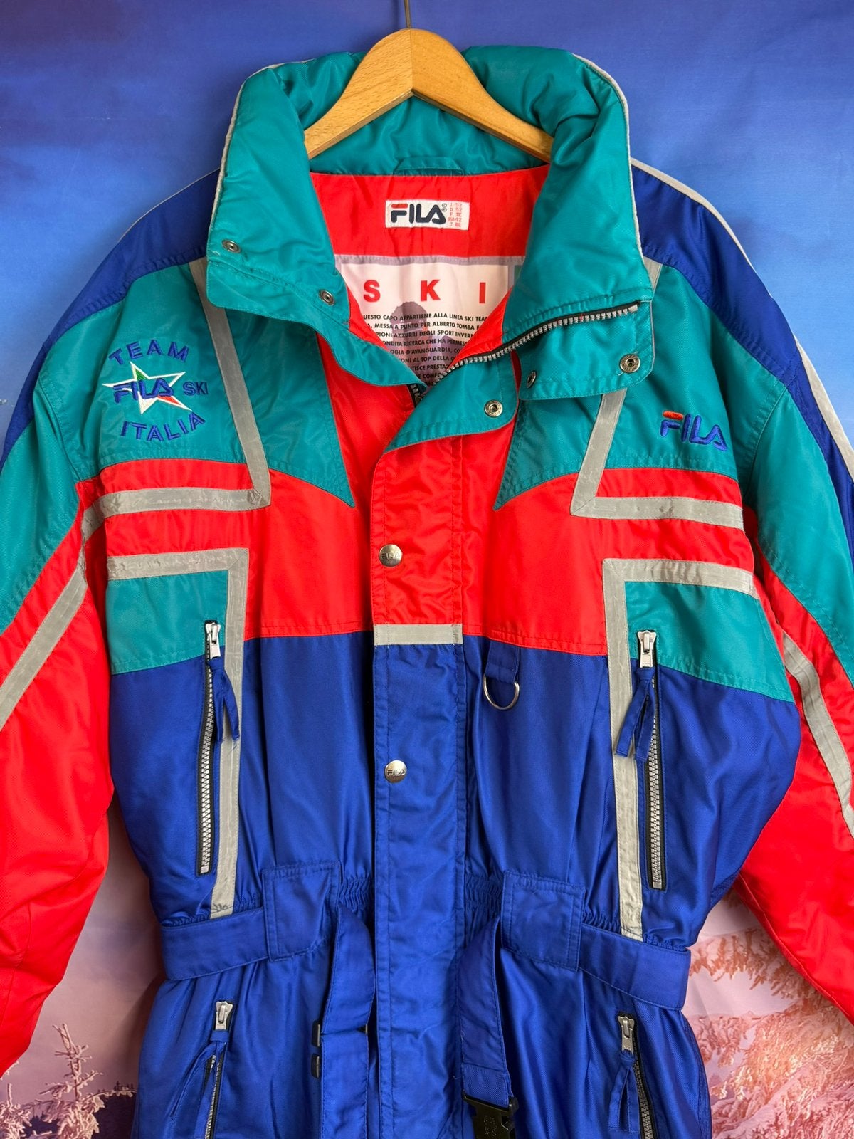 Vintage Fout Skipak van Fila maat 52 / L, Ophalen of Verzenden, Zo goed als nieuw, Maat 52/54 (L), Pak