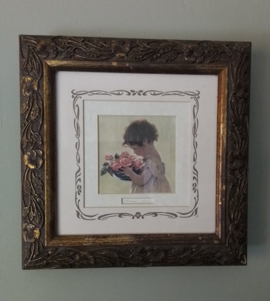 Schilderij "Momma's Roses", Antiek en Kunst, Ophalen, Print, Overige onderwerpen, Papier
