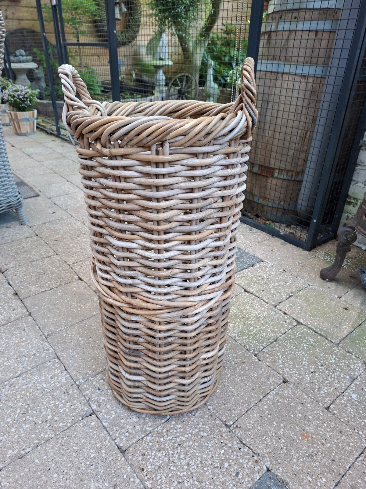 Rattan paraplu mand, Huis en Inrichting, Ophalen, Zo goed als nieuw, Riet