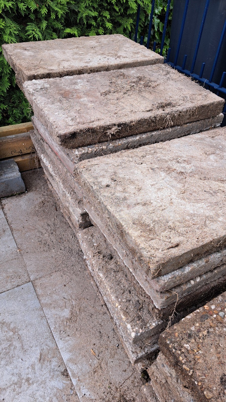 Gebruikte terrastegels voor tuin of oprit, Tuin en Terras, Tegels en Klinkers, Ophalen, Gebruikt, 10 m² of meer, Grind