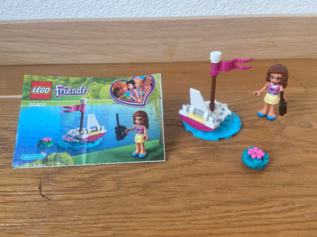 Lego friends 30403 Olivia's Afstandsbestuurbare boot, Kinderen en Baby's, Speelgoed | Duplo en Lego, Zo goed als nieuw, Lego, Ophalen of Verzenden