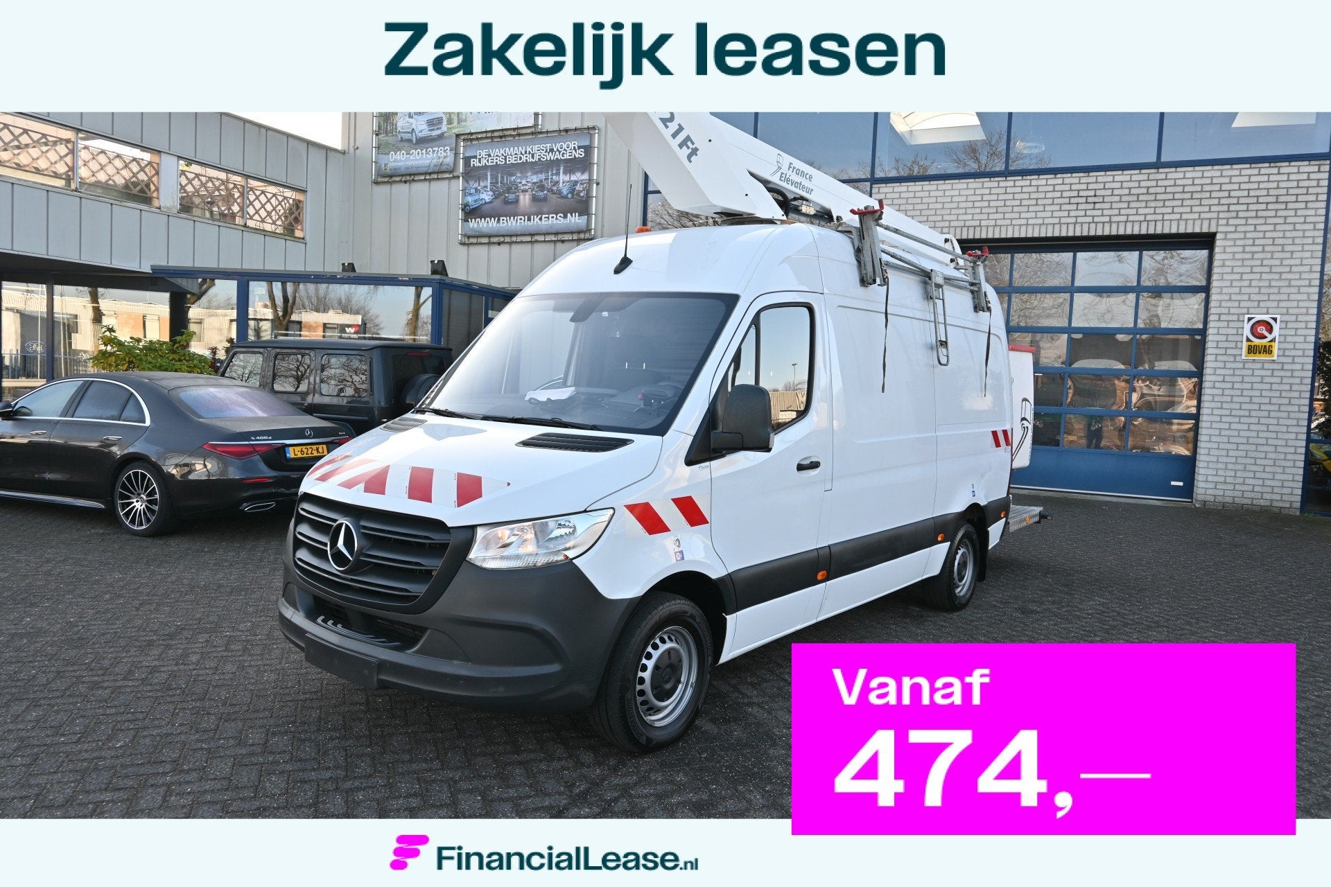 Mercedes-Benz Sprinter 316 CDI L2H2 Lift Hoogwerker, France, 13 km/l, Achterwielaandrijving, Gebruikt, Euro 6