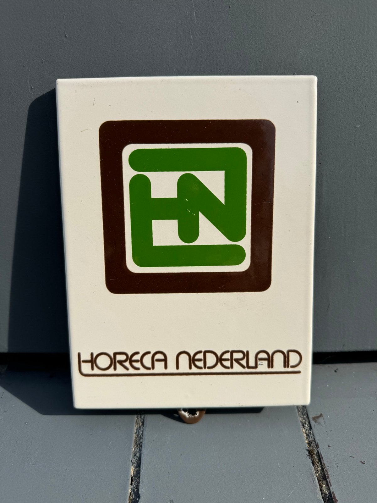Vintage Horeca Nederland Emaille Reclamebord, Ophalen of Verzenden
