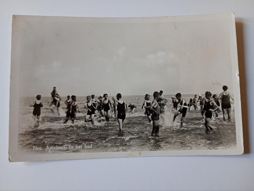 Ameland Nes Bad 1951, Ophalen of Verzenden, 1940 tot 1960, Gelopen, Waddeneilanden