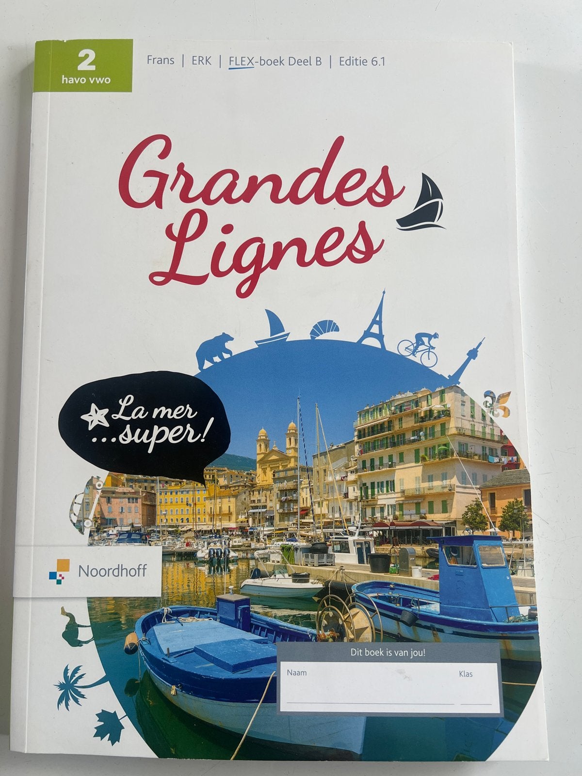 Grandes Lignes 2 havo vwo Frans FLEX-boek Deel B, Ophalen of Verzenden, Alpha, Nieuw, HBO