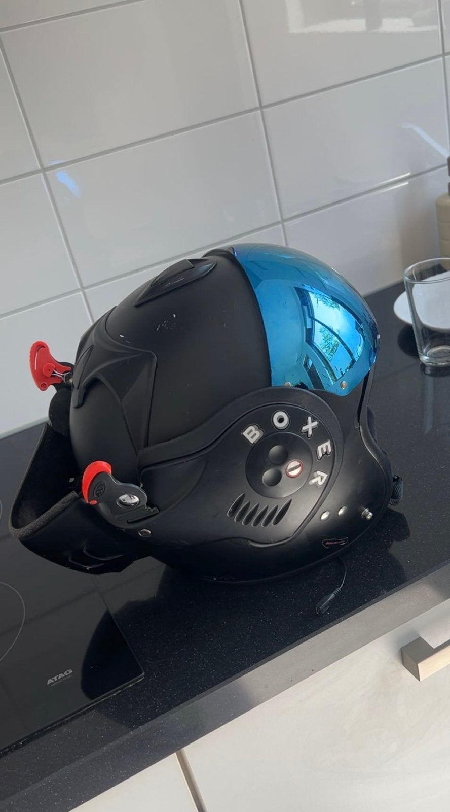 Boxer helm maat sm, Ophalen of Verzenden, Zo goed als nieuw