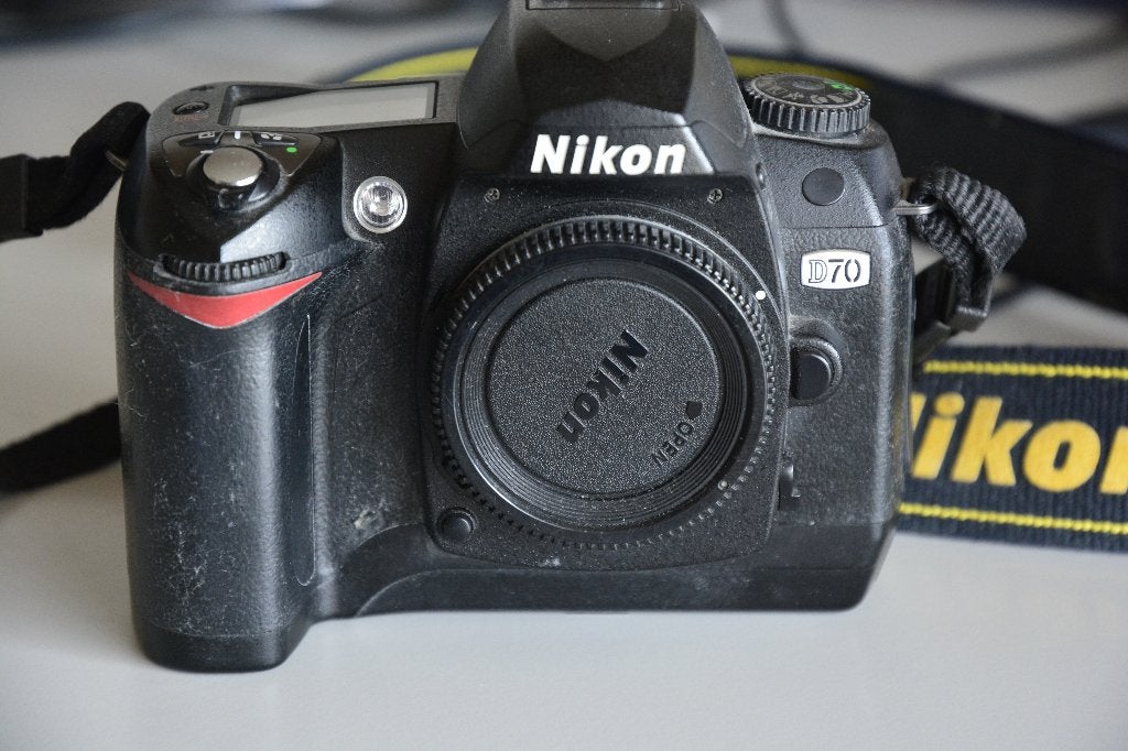 Nikon D70 met lader, Ophalen, Gebruikt, Spiegelreflex, Accu
