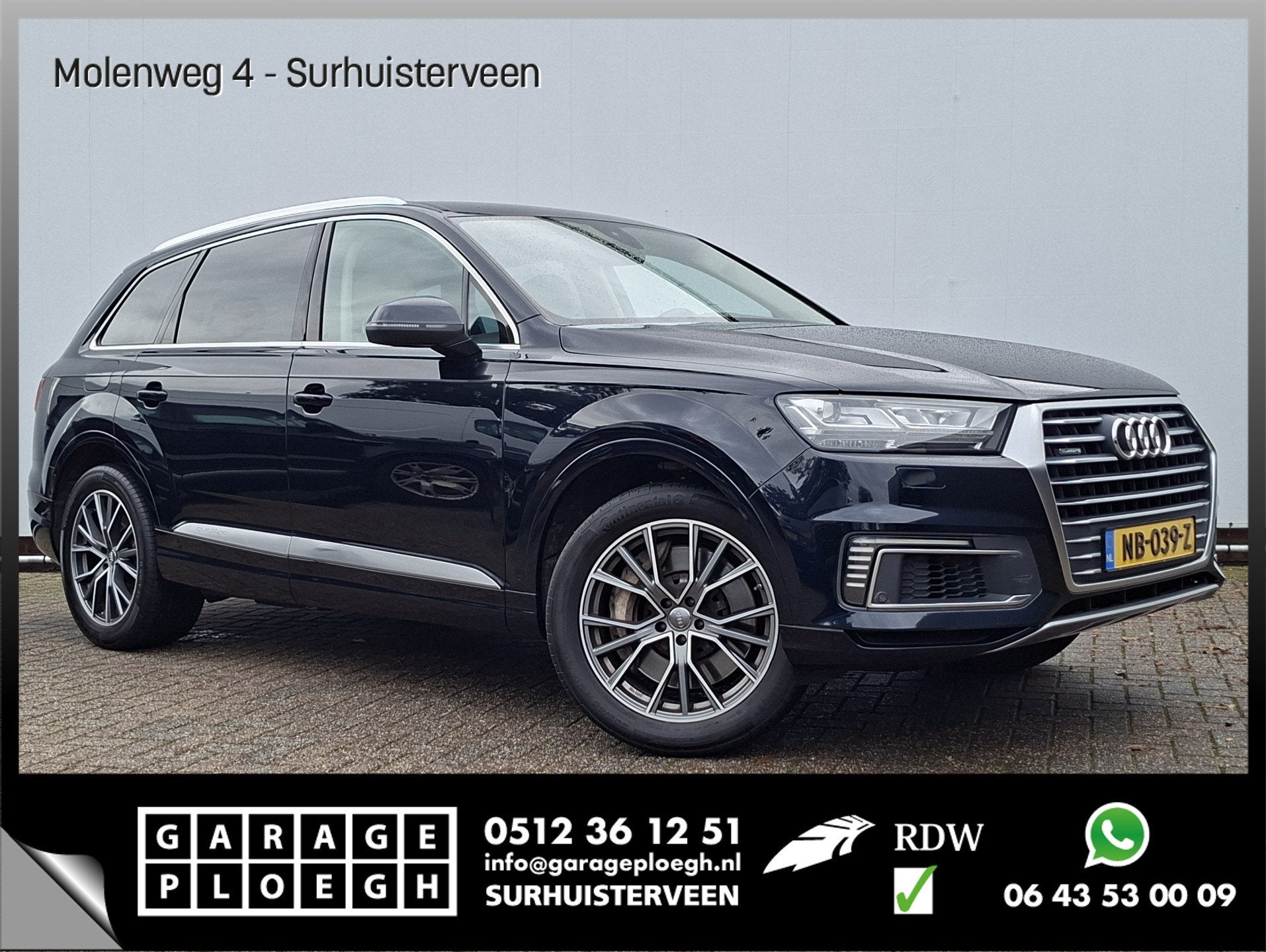 Audi Q7 3.0 TDI e-tron quattro Premium Trekhaak Bose Memory, Auto's, Automaat, Gebruikt, Euro 6, Blauw