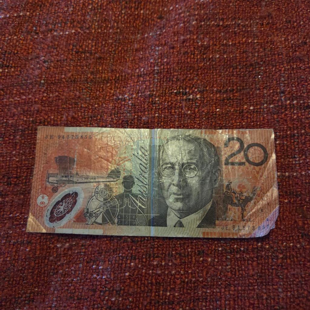 20 Australische dollar biljet - Uniek verzamelobject, Ophalen of Verzenden, Los biljet