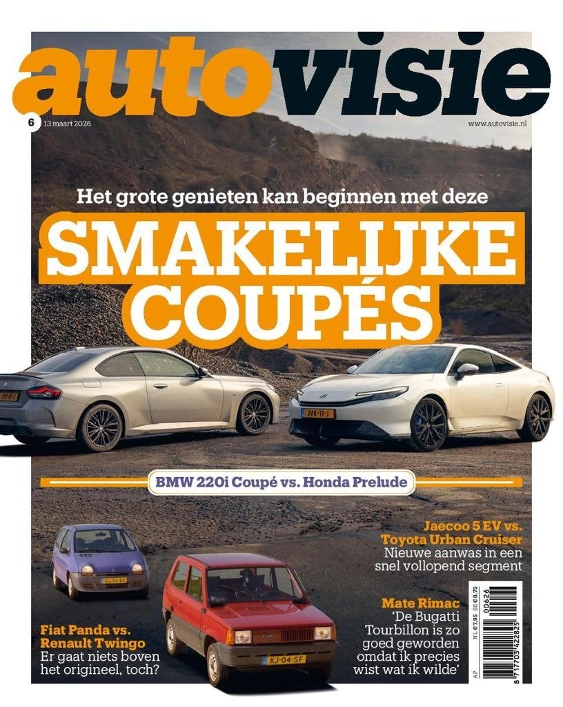 Autovisie 6 2026 : BMW 220i Coupe - Honda Prelude - Jaecoo 5, Ophalen of Verzenden, Gelezen, Algemeen