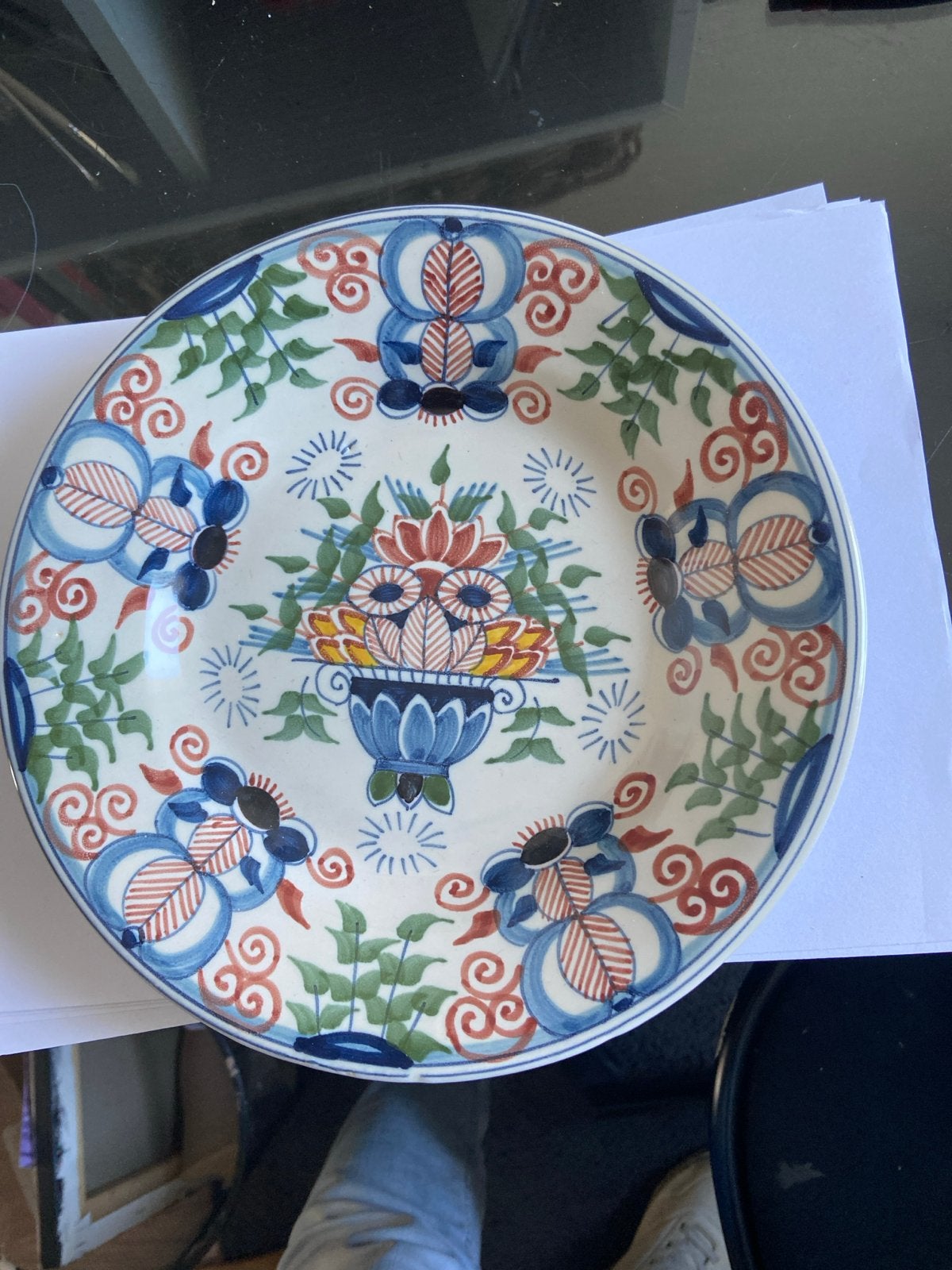 Antiek Delfts Blauw Wandbord - Handgeschilderd, Ophalen of Verzenden