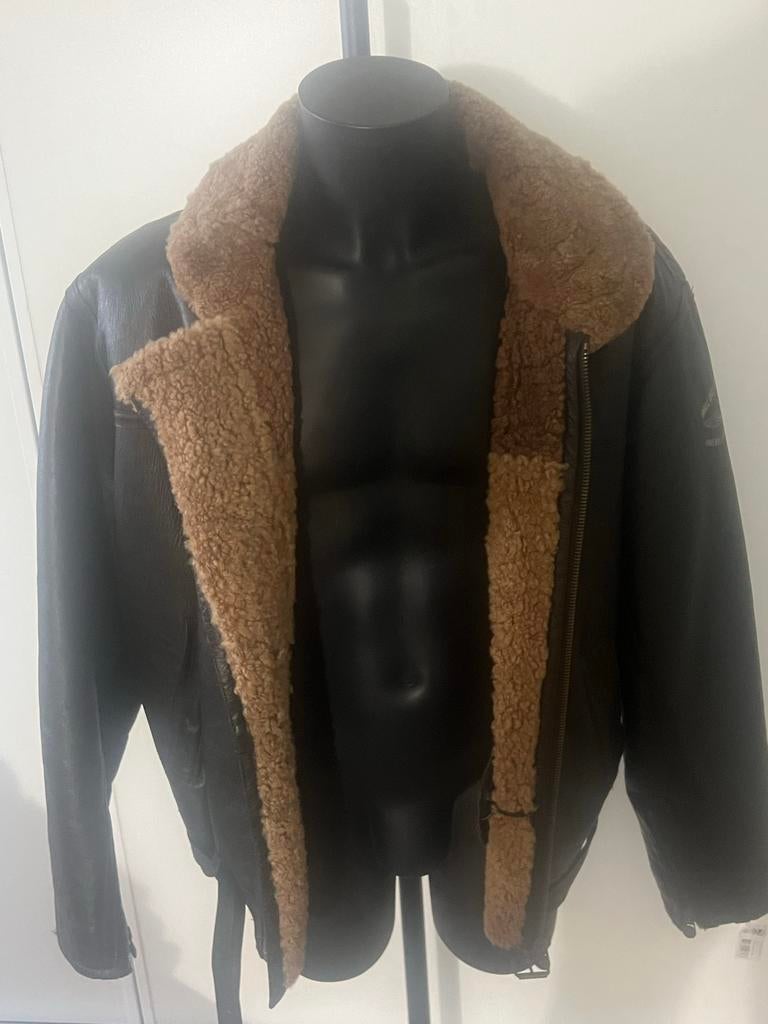 Palmal Lammy Pilotenjas xl, Ophalen of Verzenden, Gedragen, Maat 56/58 (XL), Bruin