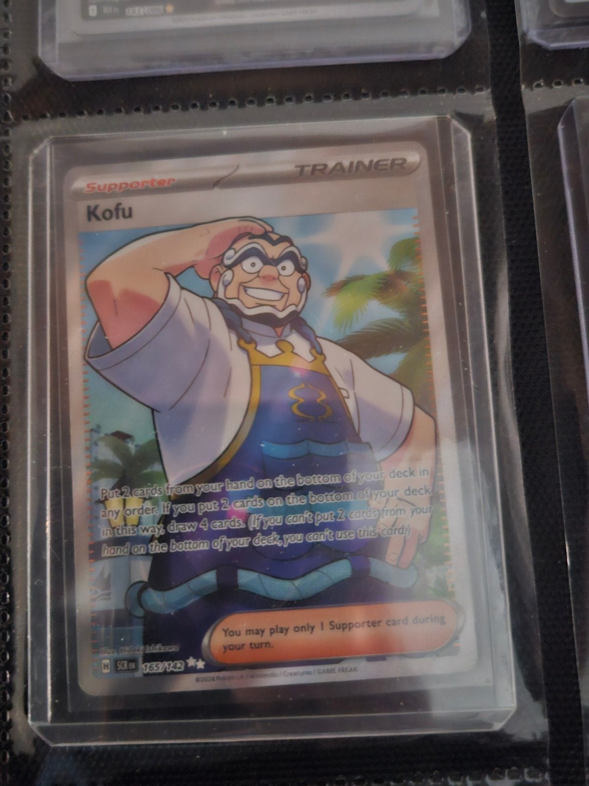 Pokemon Kofu 165/142 Stellar Crown, Ophalen of Verzenden, Zo goed als nieuw, Losse kaart, Foil