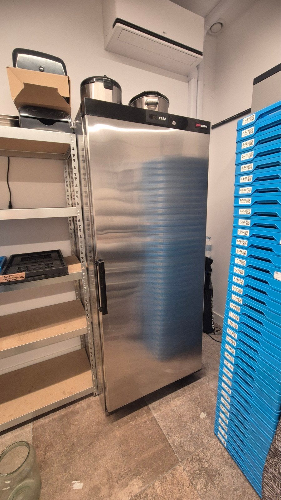 Horecavriezer RVS 600L - Zo goed als nieuw, Vrieskast, Zo goed als nieuw, 160 cm of meer, Ophalen of Verzenden