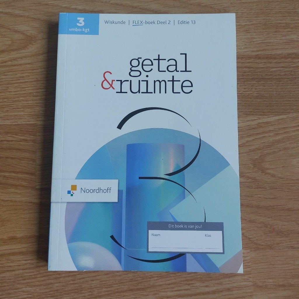 Getal & Ruimte 3 vmbo-kgt Deel 2, ISBN 9789001055431, Boeken, Ophalen of Verzenden, Zo goed als nieuw, VMBO