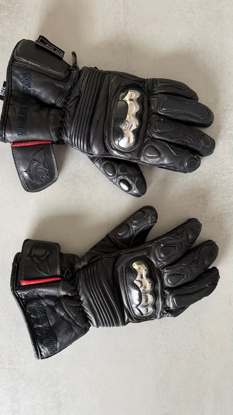 Bolid leren motorhandschoenen maat M Keprotec, Ophalen of Verzenden, Tweedehands, Handschoenen