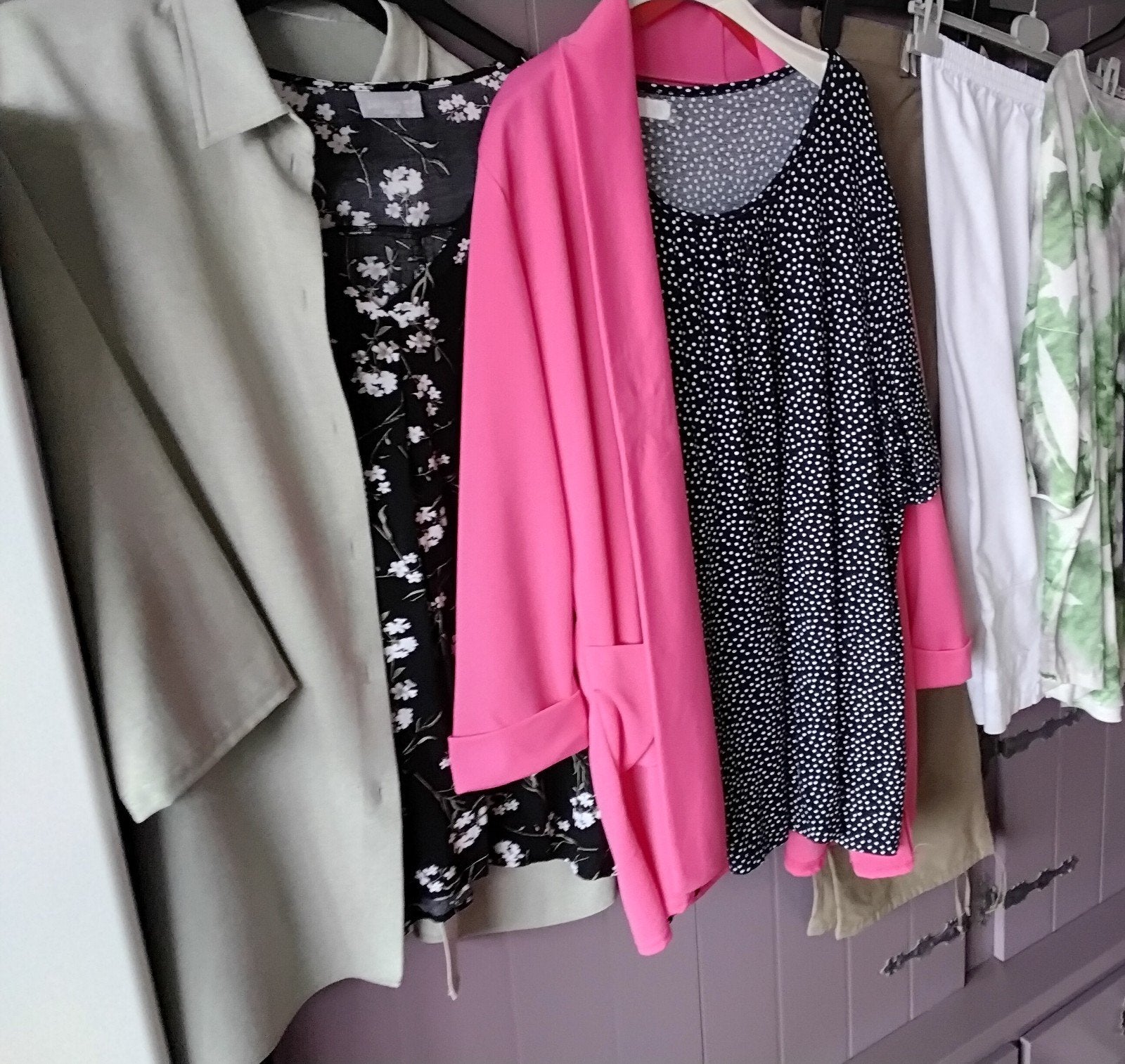 Pakket dames kleding blouse jas broek shirt schoenen blazer, Ophalen of Verzenden, Zo goed als nieuw, Maat 46/48 (XL) of groter