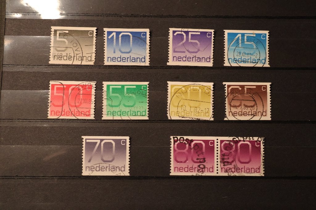Nederland Gestempeld rolzegels NVPH 1108-1118, Ophalen of Verzenden, Na 1940, Gestempeld