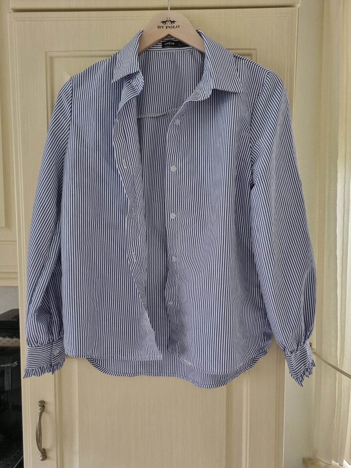 Mooie blauw witte Shein blouse maat m 38, Maat 38/40 (M), Blauw, Nieuw, Ophalen of Verzenden