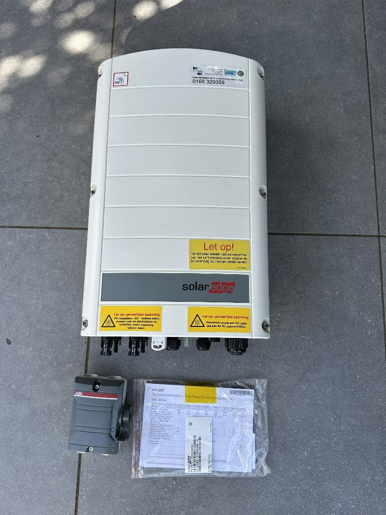 SolarEdge installatie voor 24 zonnepanelen, Doe-het-zelf en Verbouw, Zonnepanelen en Toebehoren, Ophalen, Zo goed als nieuw, Compleet systeem