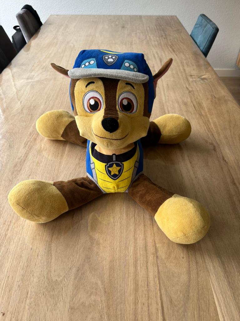 Grote Paw Patrol Chase knuffel, Ophalen, Hond, Zo goed als nieuw, Middelgroot (20 tot 80 cm)