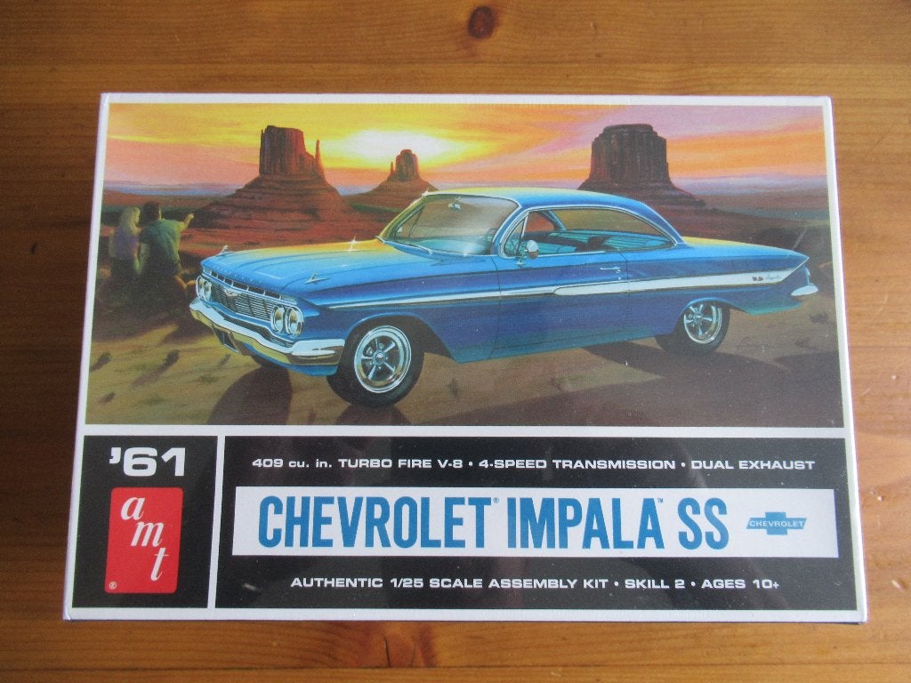'61 Chevrolet Impala SS (AMT 1/25), Overige merken, Auto, Groter dan 1:32, Nieuw