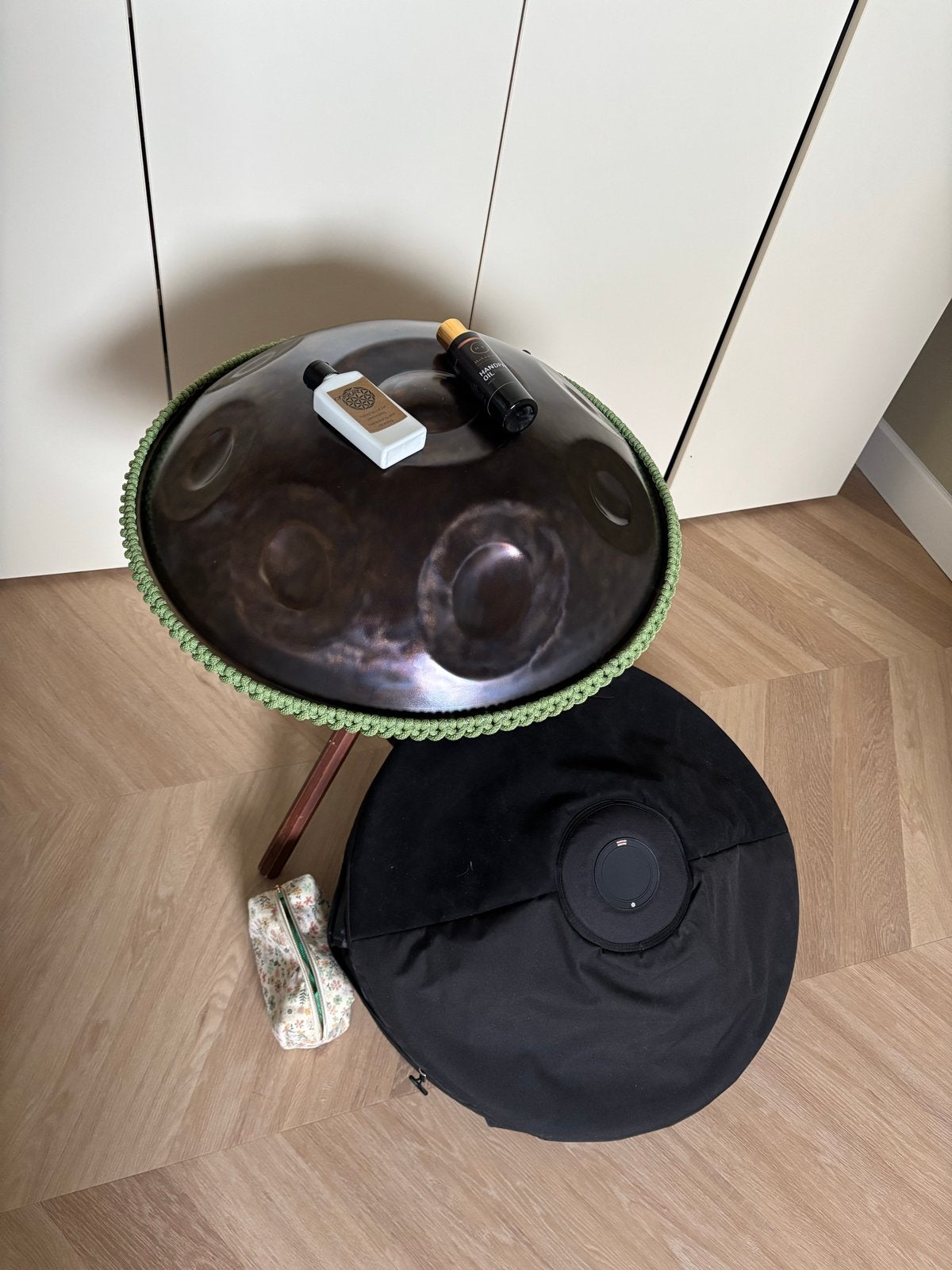 Ukiyo Handpan – B Celtic 9 – ember Steel incl hardcase, Ophalen of Verzenden, Zo goed als nieuw