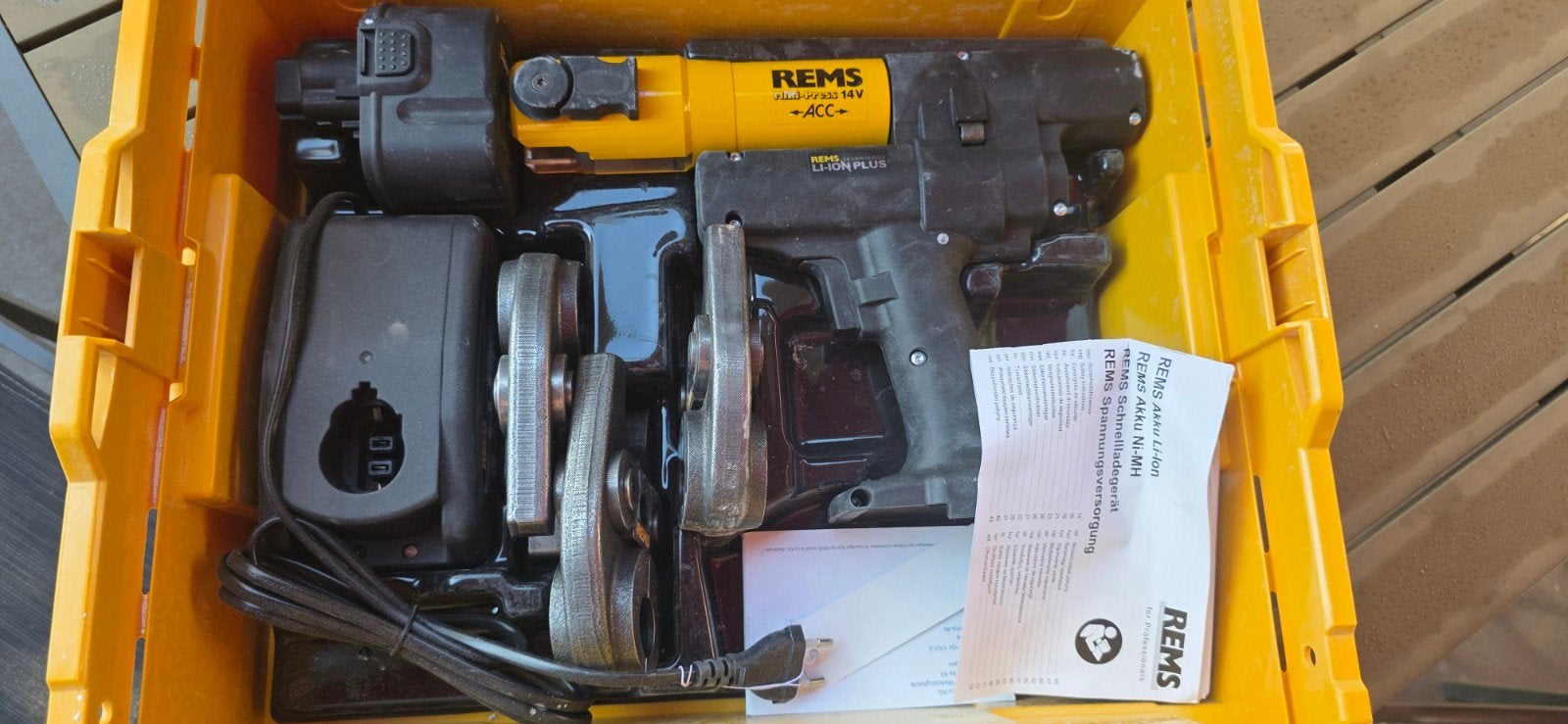 REMS Mini-Press 14V ACC Set TH 16+20+26 L-Boxx, Doe-het-zelf en Verbouw, Gereedschap | Overige machines, Ophalen