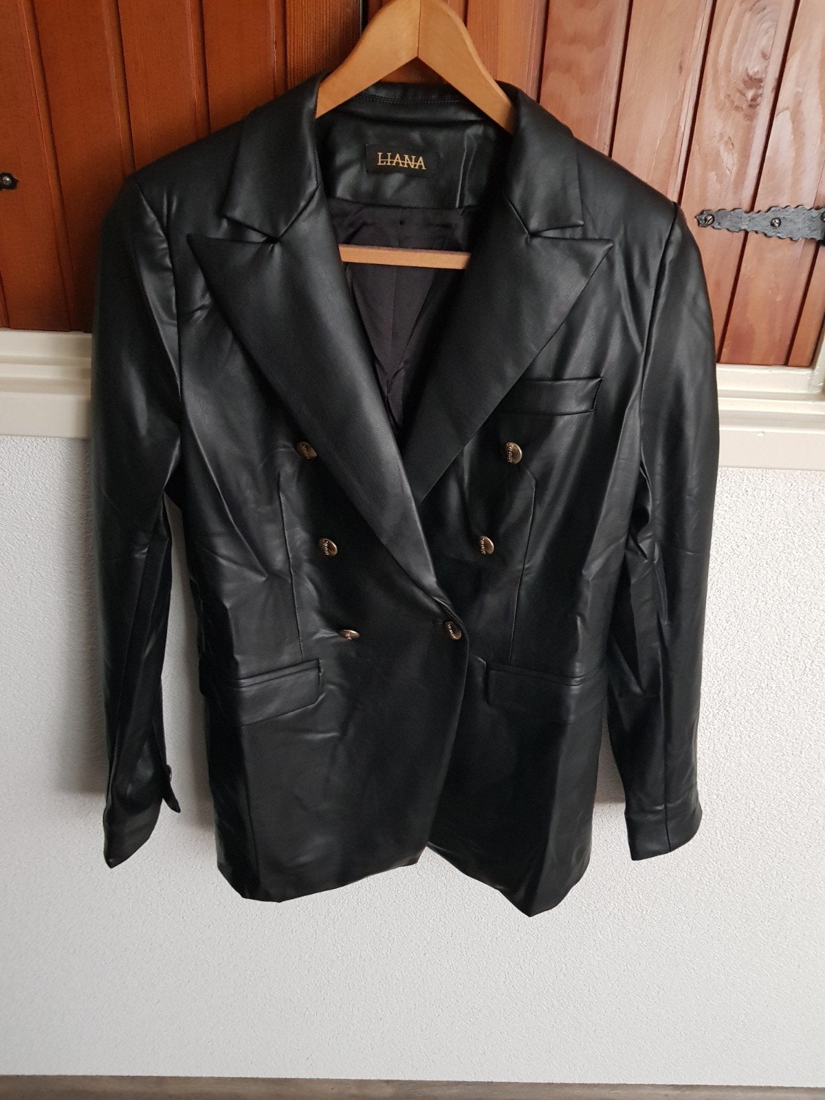 Dames blazer van imitatieleer,zwart mt.l (nieuw), Liana, Zwart, Nieuw, Ophalen of Verzenden