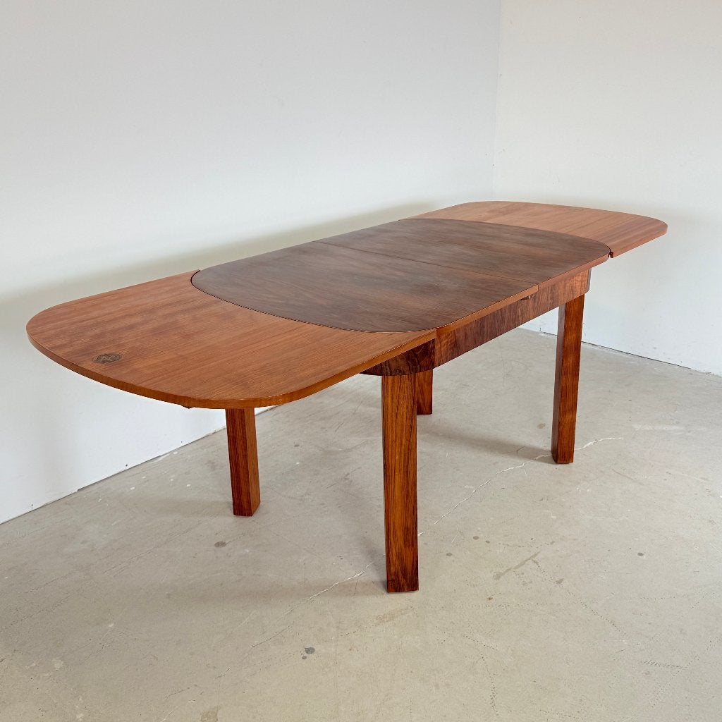 Ruscheweyh Design Eettafel – Uitschuifbaar – Art Deco, Huis en Inrichting, Tafels | Eettafels, D, Art deco, 200 cm of meer, Zo goed als nieuw