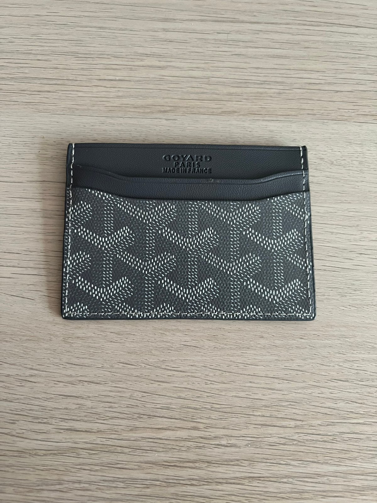 Goyard grey cardholder, Sieraden, Tassen en Uiterlijk, Portemonnees, Ophalen of Verzenden, Zo goed als nieuw, Grijs