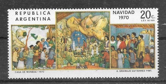 Argentinië 1970  Kerstmis, Verzenden, Postfris, Noord-Amerika