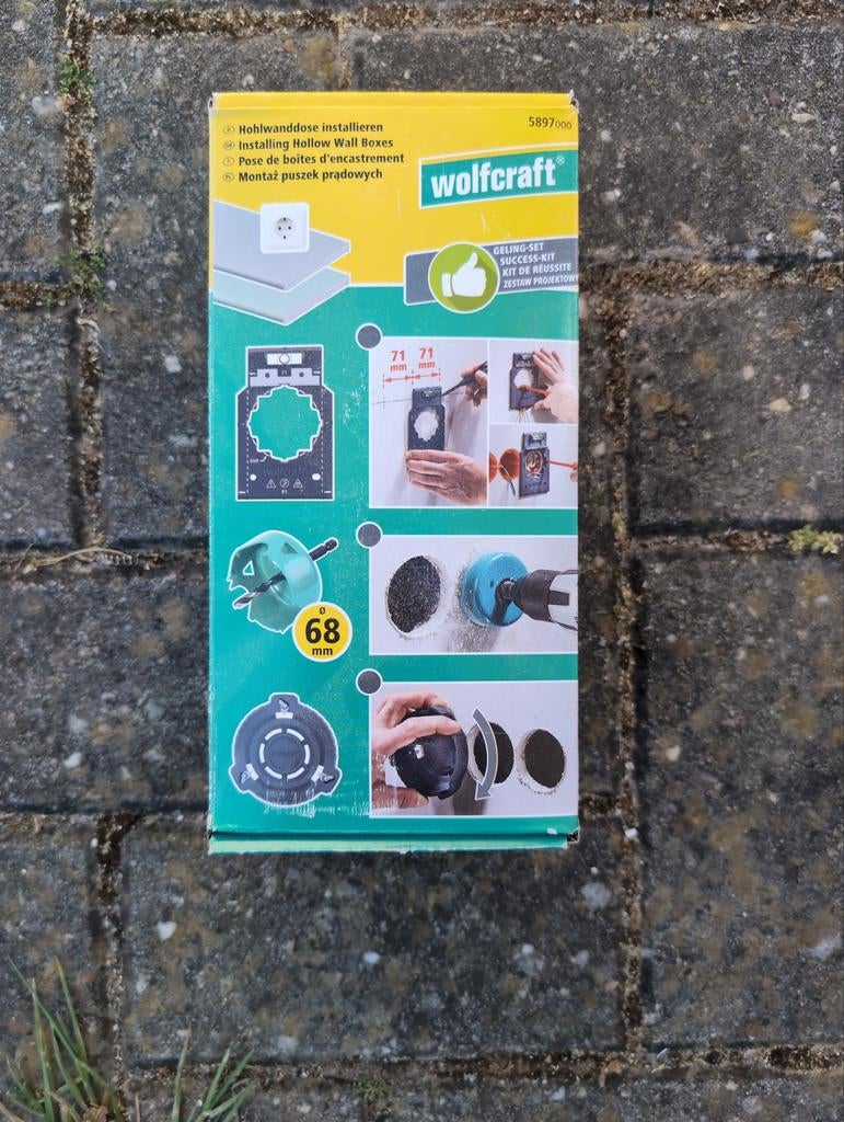 Wolfcraft Hollewanddozenboor Set - Compleet & Z.G.A.N., Ophalen of Verzenden, Zo goed als nieuw, Overige typen
