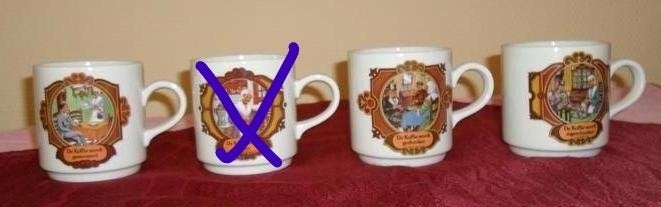3 Friesche Mokken van Douwe Egberts, Villerroy en Boch., Zo goed als nieuw, Overige stijlen, Aardewerk, Mok