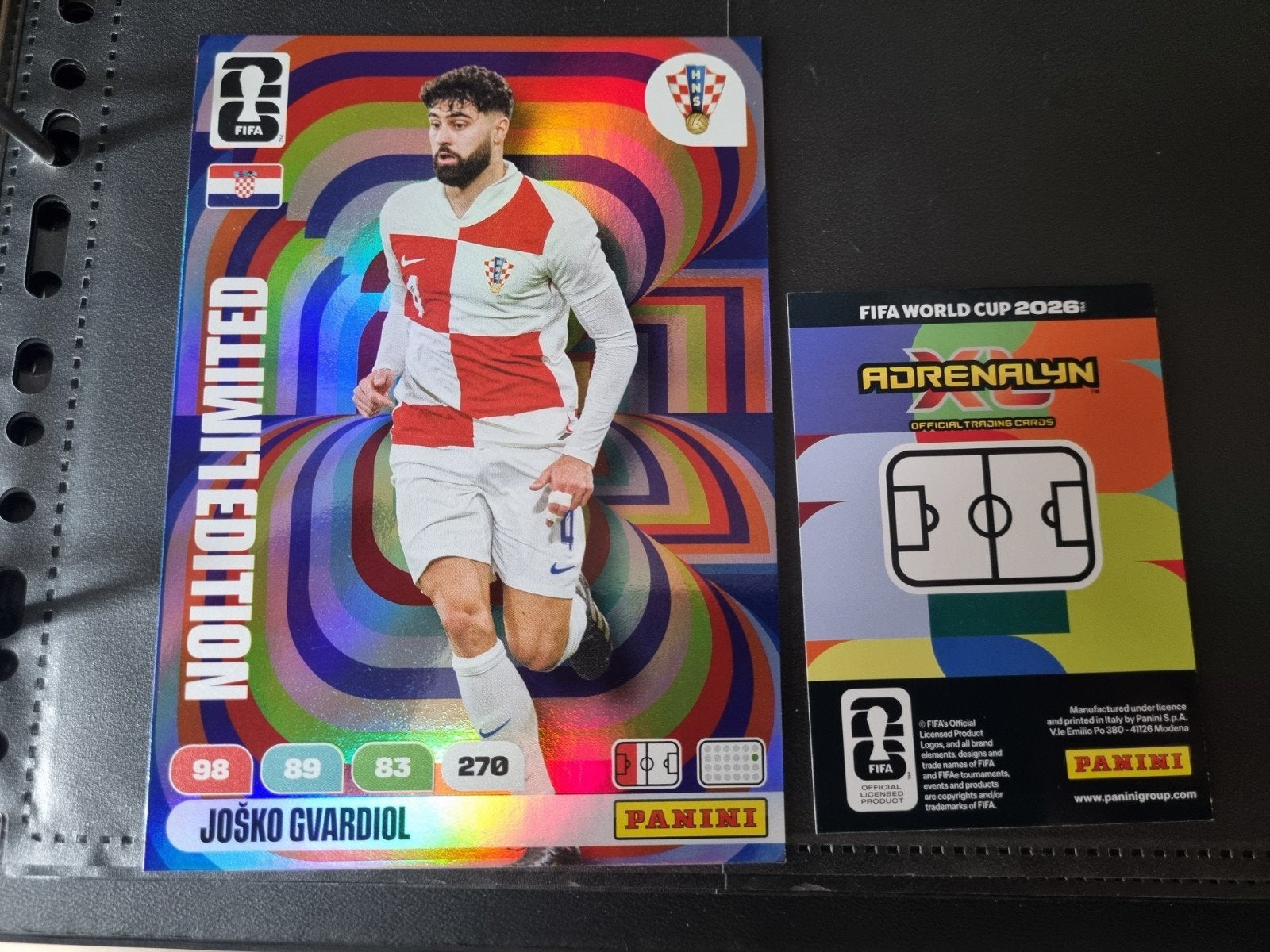 Panini Adrenalyn Fifa World Cup 2026 Limited XXL Gvardiol, Ophalen of Verzenden, Zo goed als nieuw, Plaatje