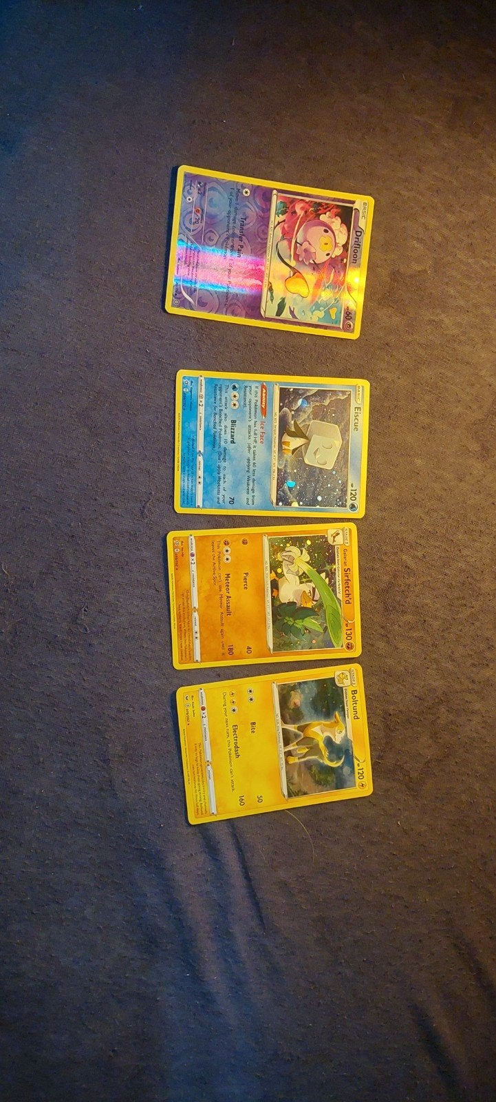 Pokémon kaarten: Dragonair, Excadrill, Sneasler, Bouffalant, Ophalen of Verzenden, Gebruikt, Meerdere kaarten
