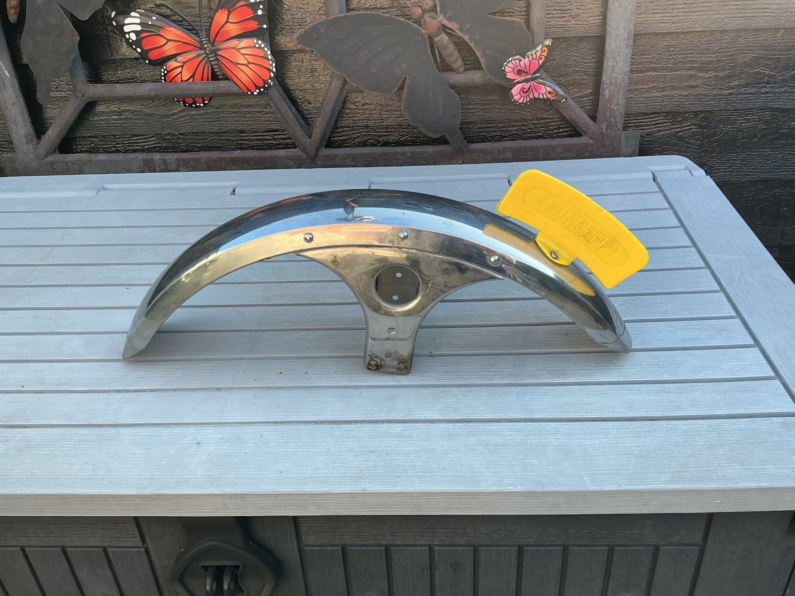 Te koop een net zundapp bananen spatbord met geel plaatje., Ophalen of Verzenden, Gebruikt, Overige typen