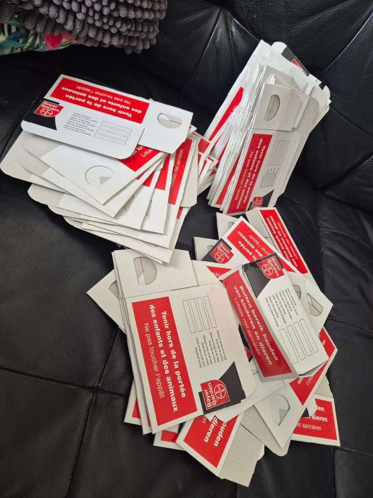 85x Bayer Garden lokdoosjes papier - Ongediertebestrijding, Ophalen of Verzenden, Nieuw, Ongediertebestrijding