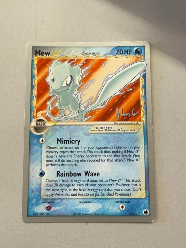 Pokémon kaart Mew Gold Star δ Delta Species (WCD08 DF 101), Hobby en Vrije tijd, Verzamelkaartspellen | Pokémon, Ophalen of Verzenden