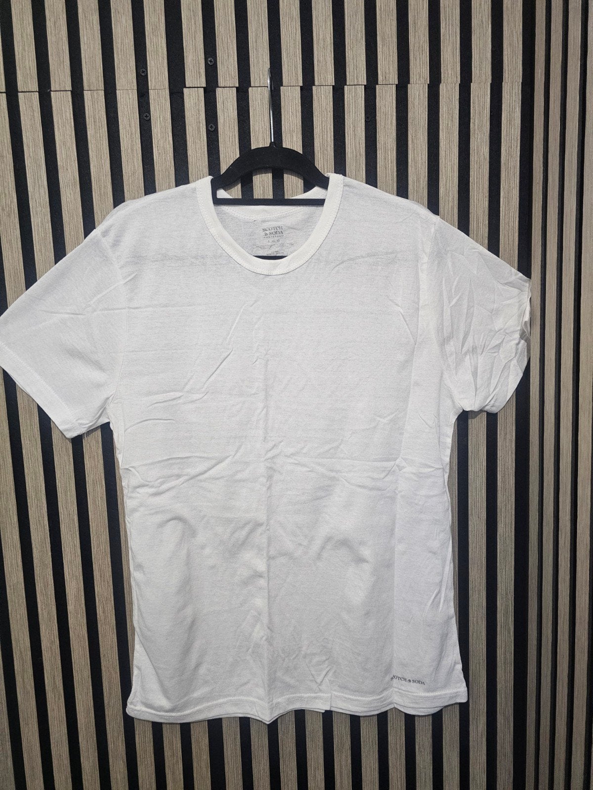 Scotch & Soda T-shirt Wit Maat L, Kleding | Heren, T-shirts, Maat 52/54 (L), Wit, Nieuw, Ophalen of Verzenden