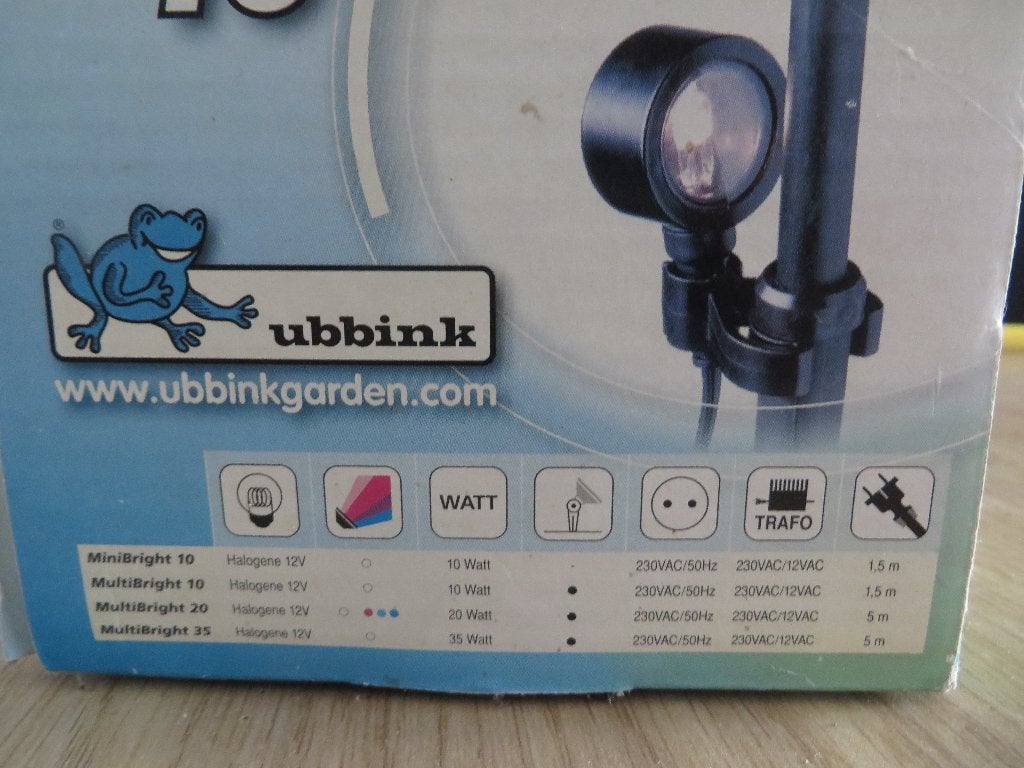 multibright 10 vijververlichting  van Ubbink, Tuin en Terras, Vijver-toebehoren, Ophalen of Verzenden, Zo goed als nieuw, Vijververlichting