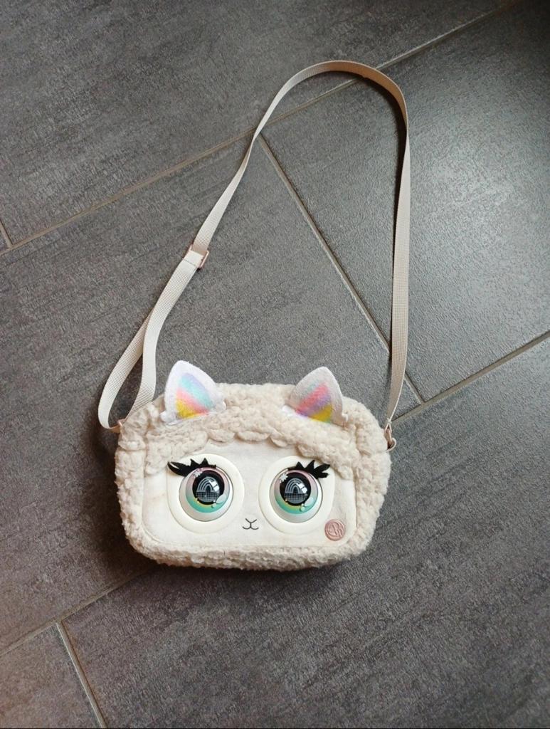 Purse Pets Fluffy Lama tas, Ophalen of Verzenden, Gebruikt, Wit, Schoudertasje