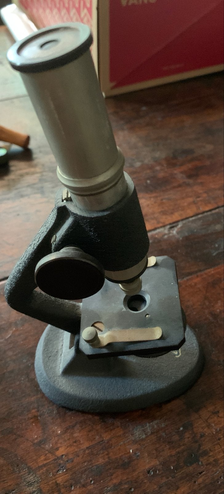 Vintage Biologische Microscoop - Gebruikt, Ophalen of Verzenden, Gebruikt, Minder dan 400x, Biologische microscoop