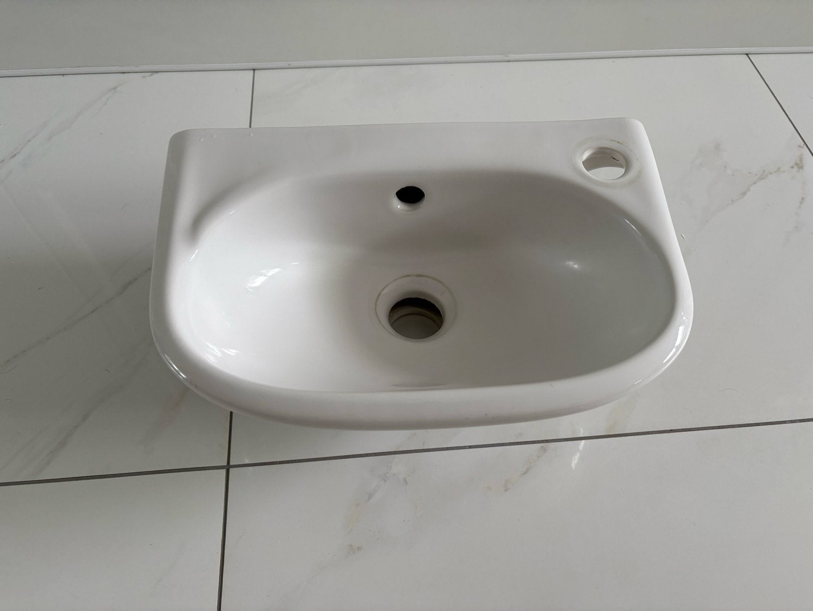 Spynx WC fontein wit 37 x 25 cm, Ophalen of Verzenden, Zo goed als nieuw